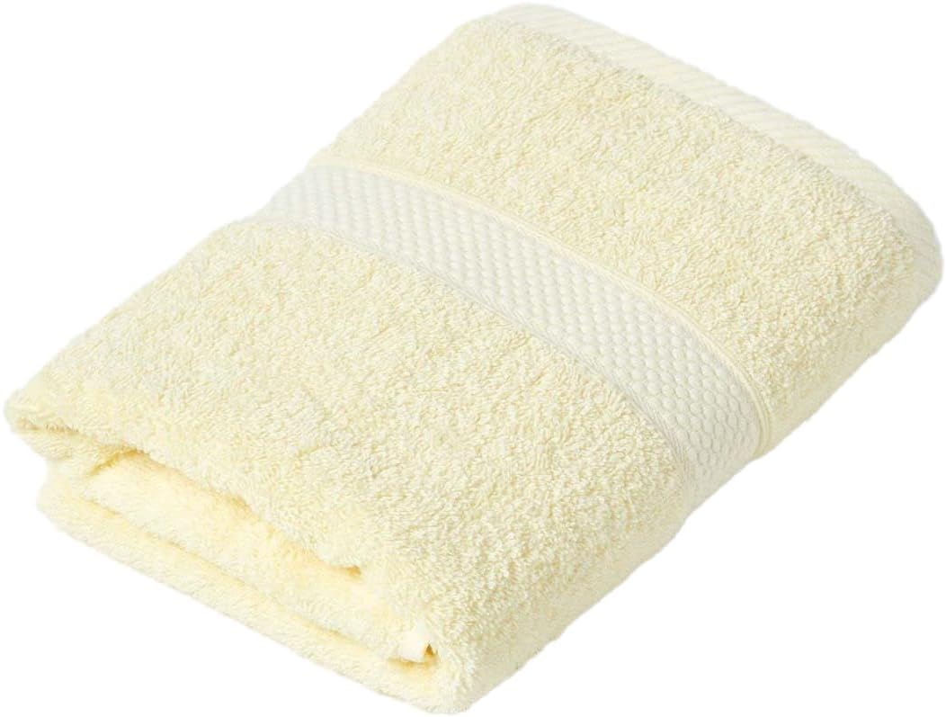HOMESCAPES Lemon Yellow Turkish Cotton Hand Towel Super Soft Thick & Absorbent 500 GSM Towel Heavy Weight for everyday Luxury