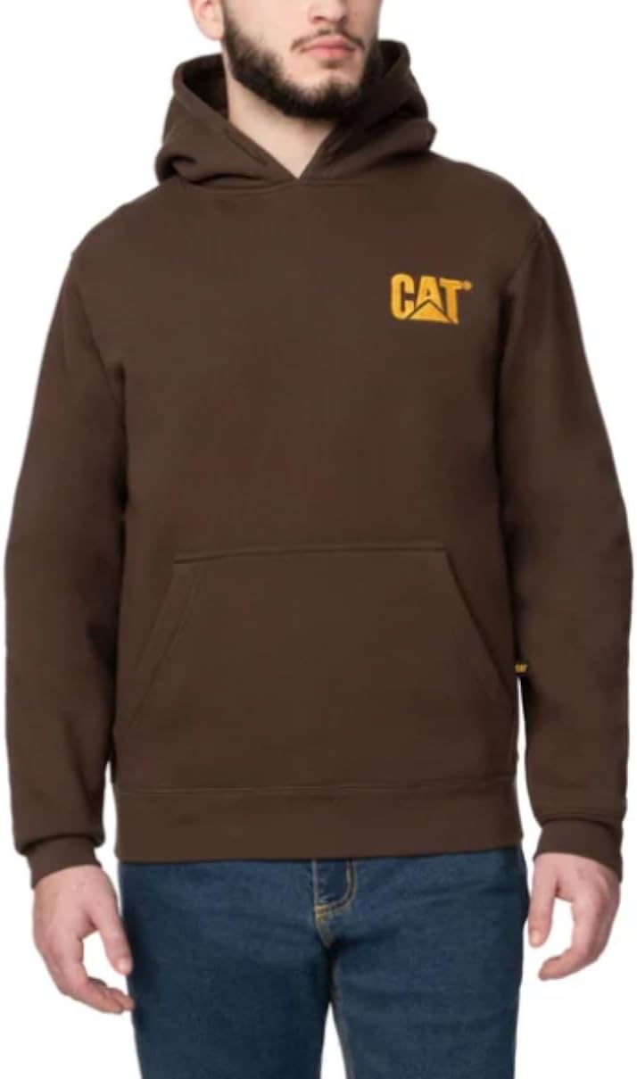 CAT Caterpillar Men's Trademark Hoodies with Embroidered Front Logo