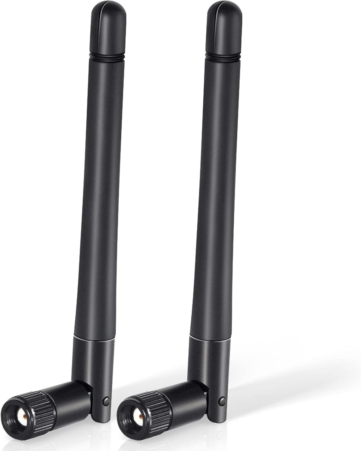 Bingfu WiFi Antenna RP-SMA WiFi Aerial 2.4GHz 5GHz 5.8GHz 3dBi MIMO RP-SMA Male Antenna (2-Pack) for Router, Wireless Network Card, USB Adapter, Video Surveillance Monitor, Bluetooth