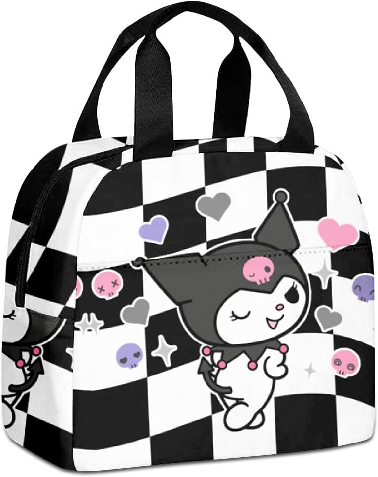 Kurromi Thermal Lunch Bag - Insulated Anime Tote Cooler Box for Kids, School, Travel & Picnic