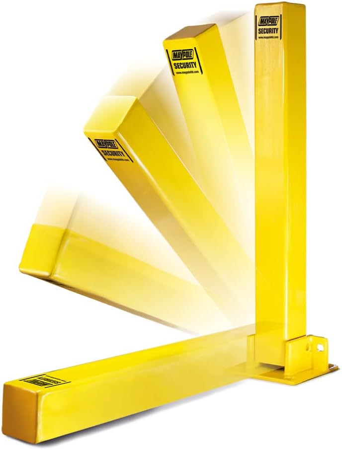 Maypole Heavy Duty Foldable Security Post Driveways, Carports, Garages Bolt Fixed Type