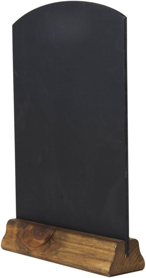 Chalkboards UK WC124F Table Top Chalkboard with Plinth, Wood, Rustic Brown, A4, 31 x 21 x 4 cm
