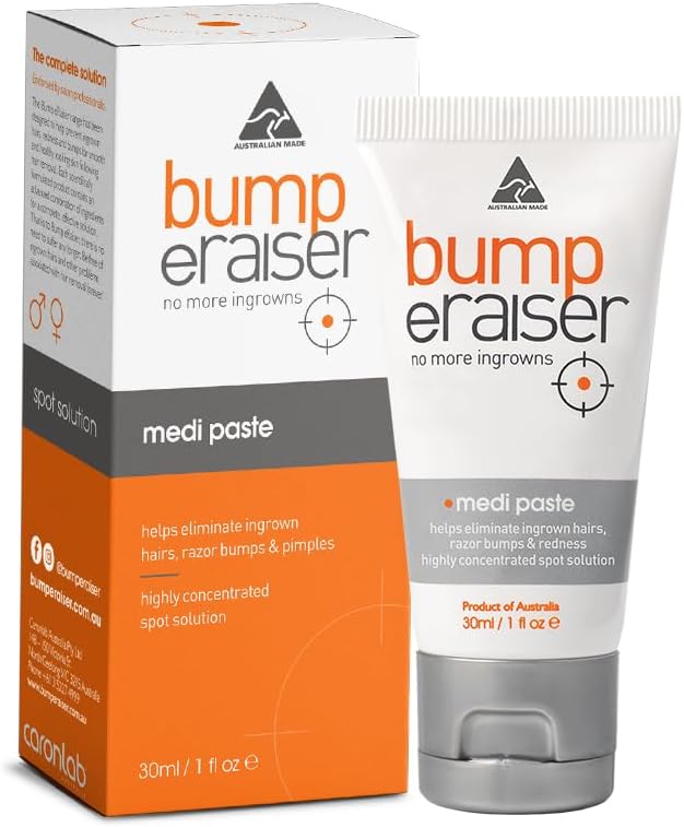 Bump Eraiser Medi Paste 30ml The Spot Treatment for Ingrown Hairs, Pimples, Razor Bumps and Razor Burns