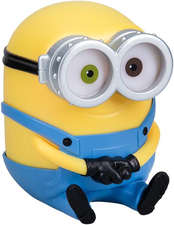Minions Bob Light, Officially Licensed 11cm LED Light Shaped Like Bob, Battery-Powered Home Decor, Perfect for Bedside Table or Shelf, Collectible for Fans of Despicable Me for All Ages | Paladone
