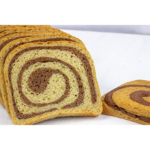 Low Carb Cinnamon Bread (12 Slices) | Fresh Baked | Sugar-Free | All Natural | Keto Bread | Diabetic Friendly | Perfect for Breakfast (1 lb 4.5Oz)