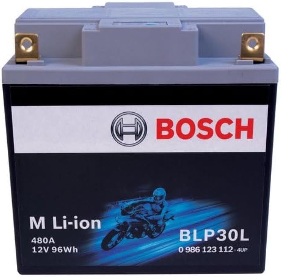 BOSCH BLP30L, Group 30, Lithium Power Sport Battery, 480CA 12V for Motorcycle, ATV/UTV, 4-Wheeler, Snowmobile, Personal Watercraft, Scooter, and Jet Skis
