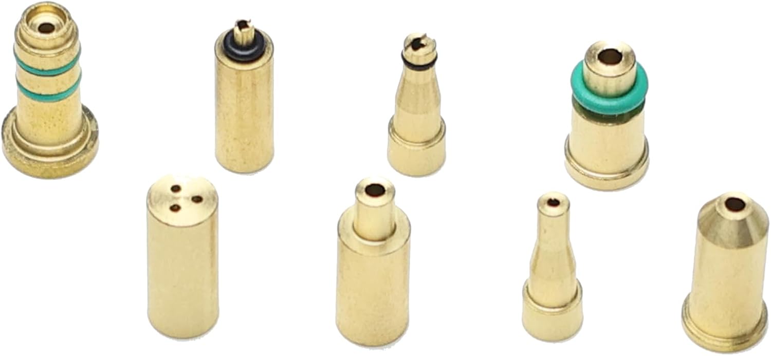 Navrange 8 in 1 Set Replacement Inflatable Nozzles Kit Gas Refill Adapter Lighter Repair DIY Parts for S T Dupont Dunhill Series Lighters