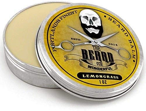 Beard Balm - Moustache Balm 30ml - Beard Growth - Nourishes Facial Skin - Natural Ingredients Jojoba oil, Shea Butter and Beeswax - Lemongrass