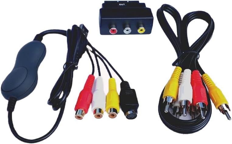 VHS and Camcorder USB Video Capture Kit for Mac and PC. For Sequoia/Sonoma and Windows 10/11. Create MP4 Files and DVDs from VHS, Hi8, MiniDV.