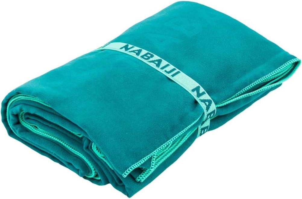 Swimming Microfibre Towel Size L 80x130 cm Green