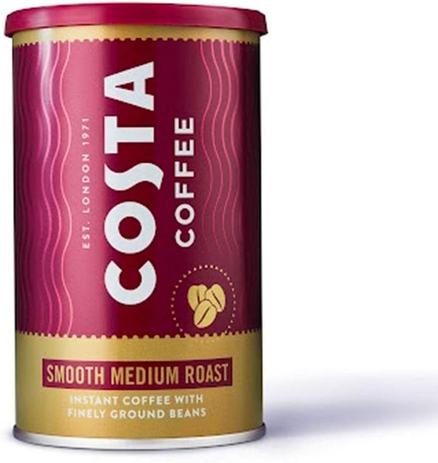 Costa Instant Smooth Medium Roast Coffee, 100g