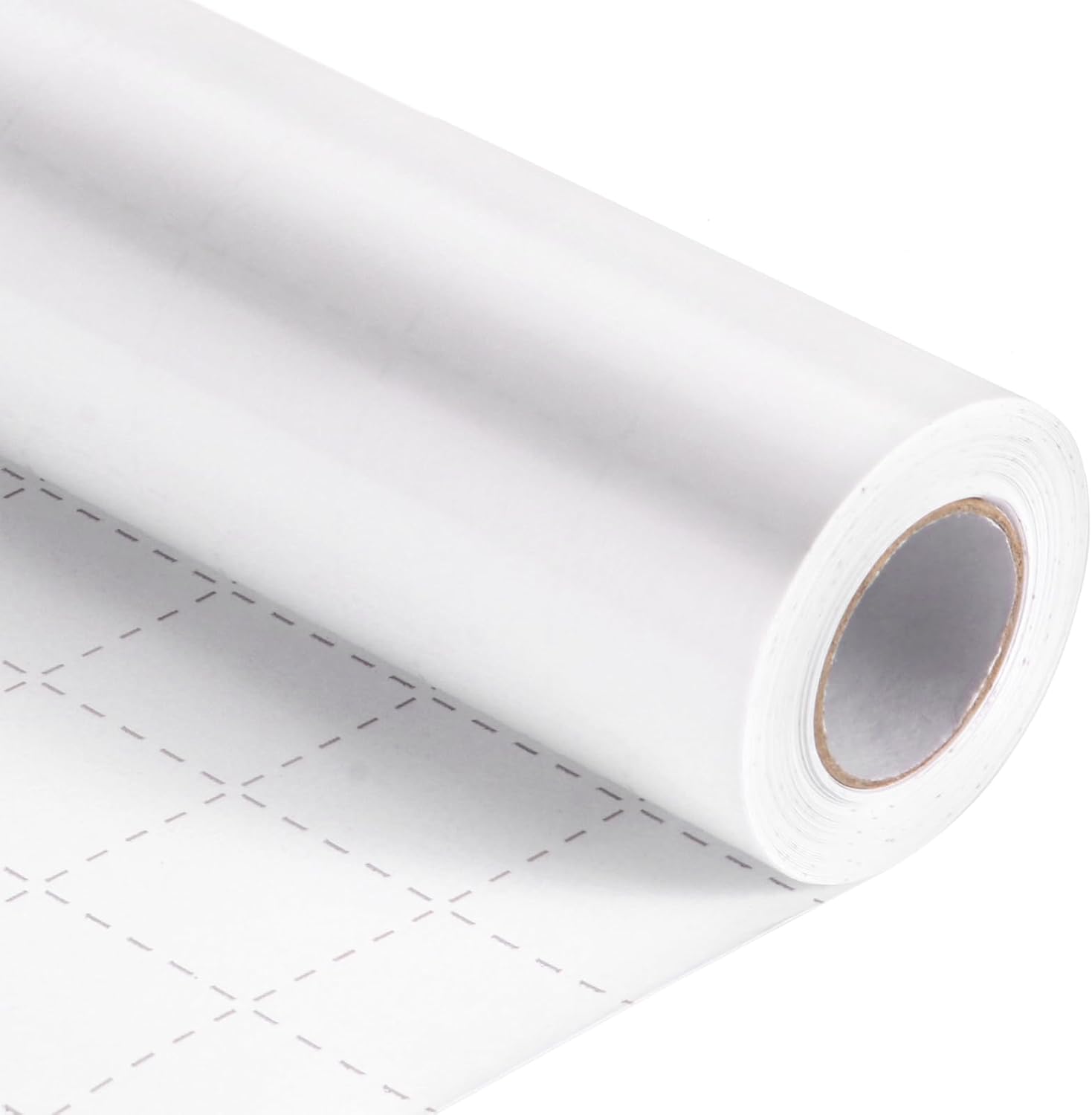 White Wrapping Paper, 17inch x 33ft Solid Color Metallic Lustre Paper, White Gift Wrapping Paper with Grid Cutting Lines Perfect for Birthday, Wedding, Valentine, Christmas, Baby Shower,Arts & Crafts