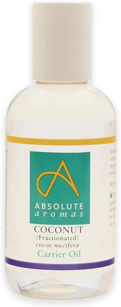 Absolute Aromas Fractionated Coconut Oil 150ml - 100% Pure, Unscented and Natural Carrier Oil - for Massage, Aromatherapy and Blending Essentials Oils - Use on Hair and Skin (150ml)