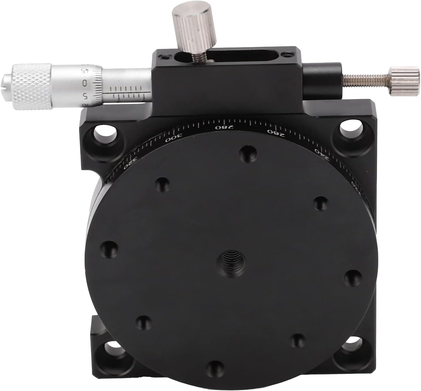 Manual Displacement Platform, R Axes Rotating Linear Stage, 360° Sliding Table, 60mm FineTuning Optical Sliding Stage, for Production Machinery RS60L