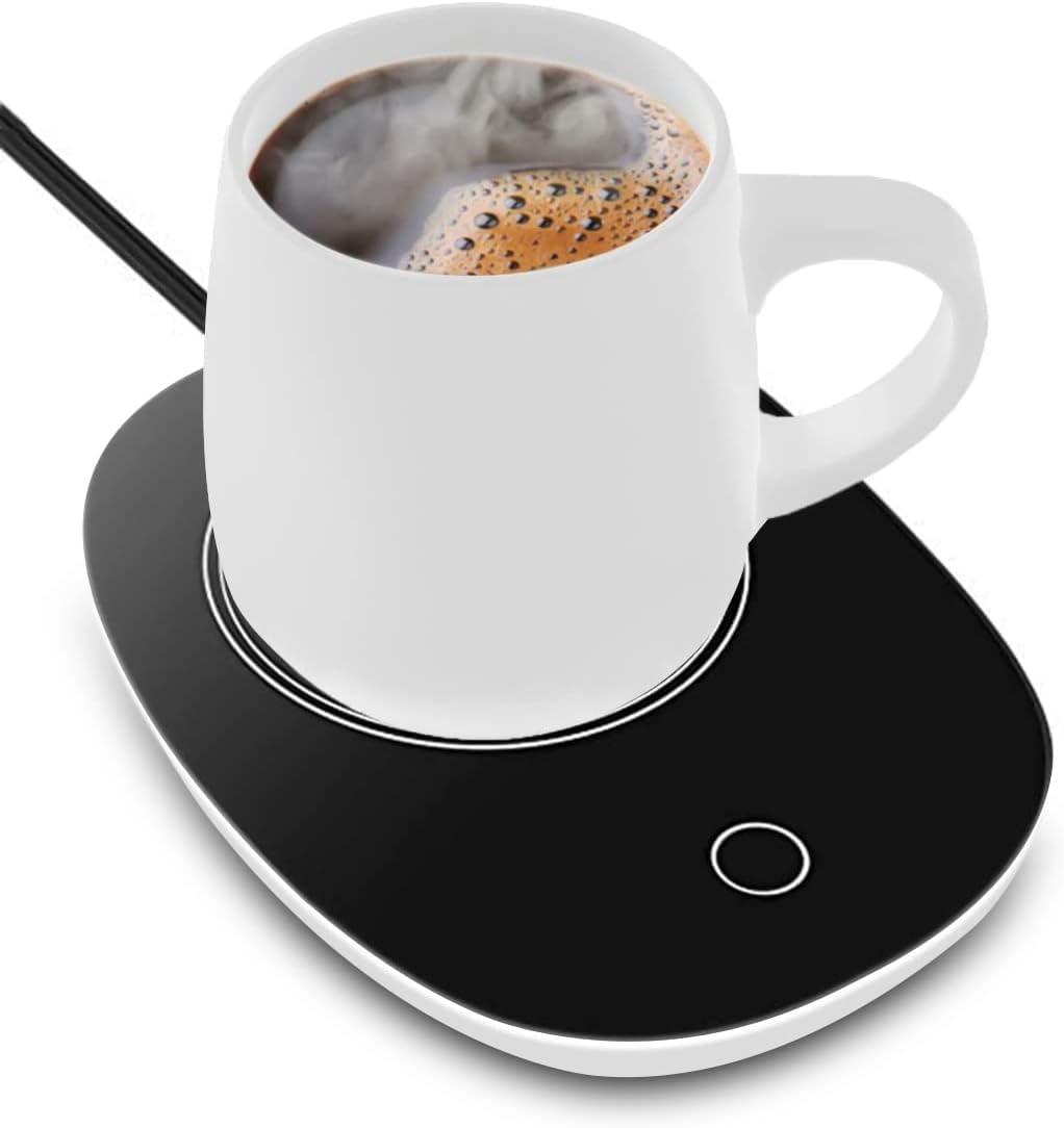 aokat Coffee Mug Warmer for Desk, Cup Warmer Automatic Shut Off, Beverage Warmers for Coffee, Milk, Tea, Water, with Touch Screen Switch,Safely Use for Office/Home (Black B)