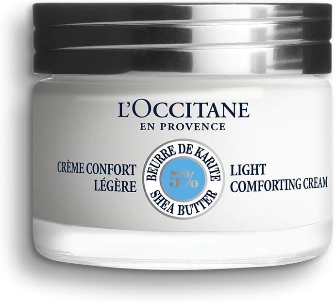 L'OCCITANE Shea Light Comforting Face Cream 50ml | Enriched with Shea Butter | Vegan & 98% Readily Biodegradable | Luxury & Clean Beauty Skin Care for All Skin Types