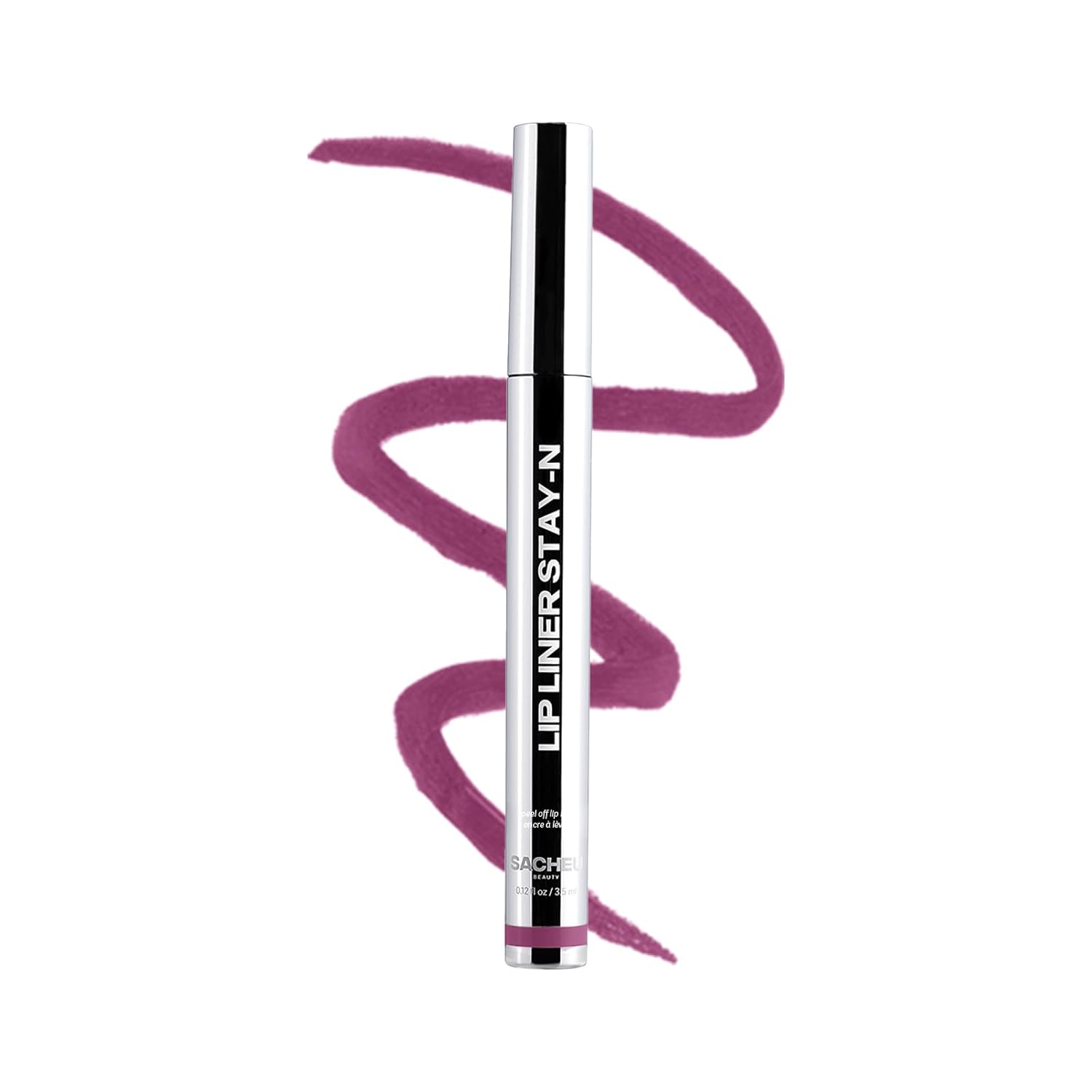 Sacheu Lip Liner Stay-N - Peel Off Lip Liner Tattoo, Peel Off Lip Stain, Long Lasting Lip Stain Peel Off, Infused with Hyaluronic Acid & Vitamin E, For All Skin Types, PLUMped