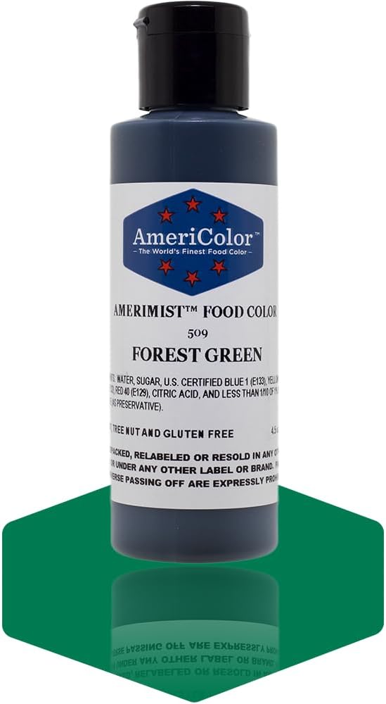 AmeriColor AmeriMist Forest Green Airbrush Food Color, 4.5 oz