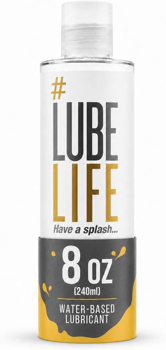 LUBELIFE Water-Based Lube – Personal Lubricant for Men, Women & Couples, Travel Size, Non-Staining, Easy Clean-Up, Toy-Safe, 8 Fl Oz