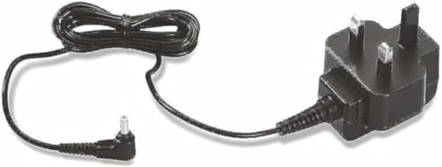 OMRON UK 3 Pin Plug AC Adapter Charger original accessory (HHP-BF01) for OMRON upper arm blood pressure monitors, M2, X2, M3, X3, M4, X4, M6, M7, X7, C803, Universal Adapter