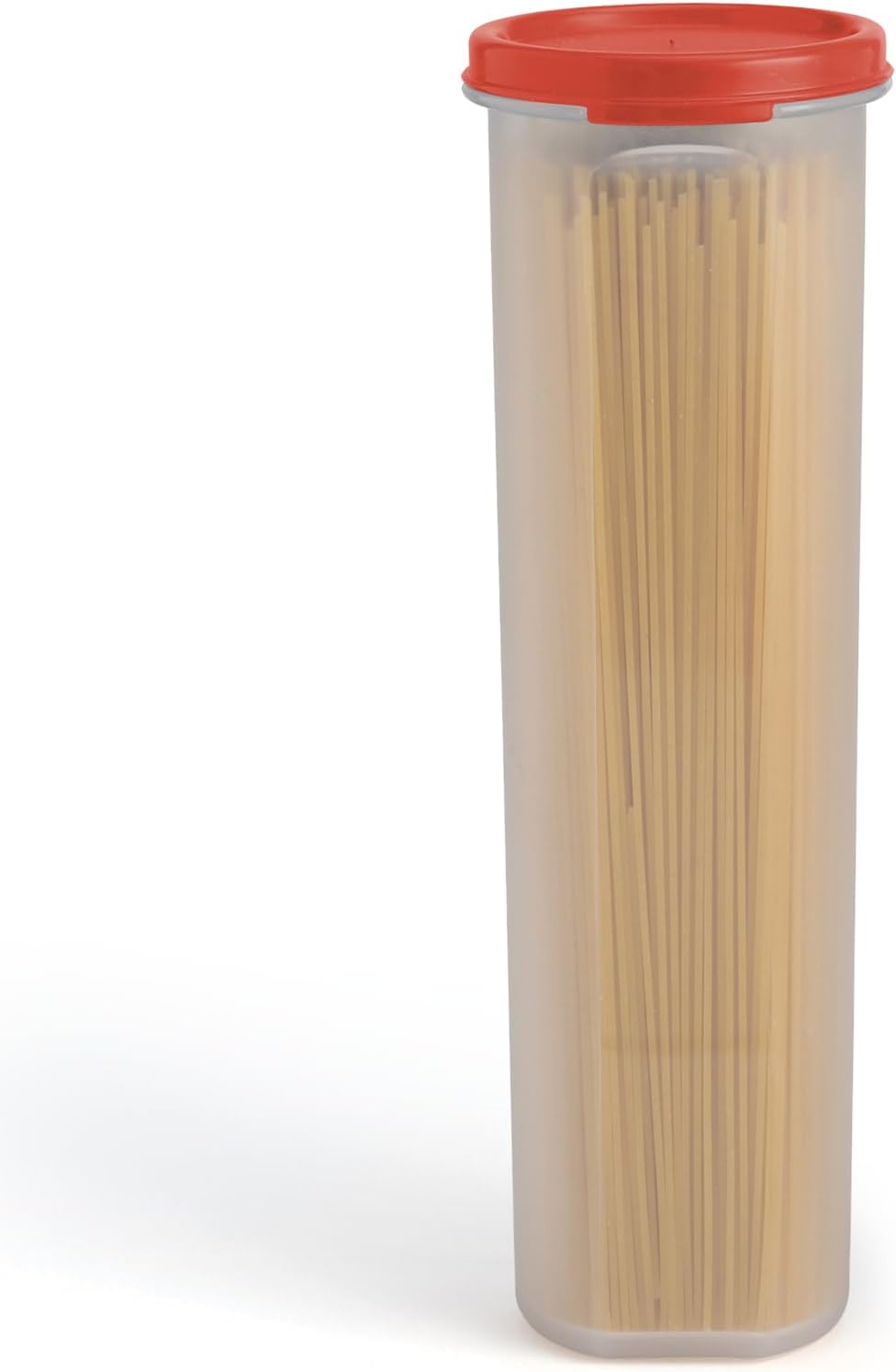 Tall Clear Spaghetti Pasta Container Storage With Lid.Multi-Purpose Kitchen Pantry Organization And Food Storage For Noodles Beans Straws - Airtight Leakproof Spaghetti Keeper BPA Free 37 oz.