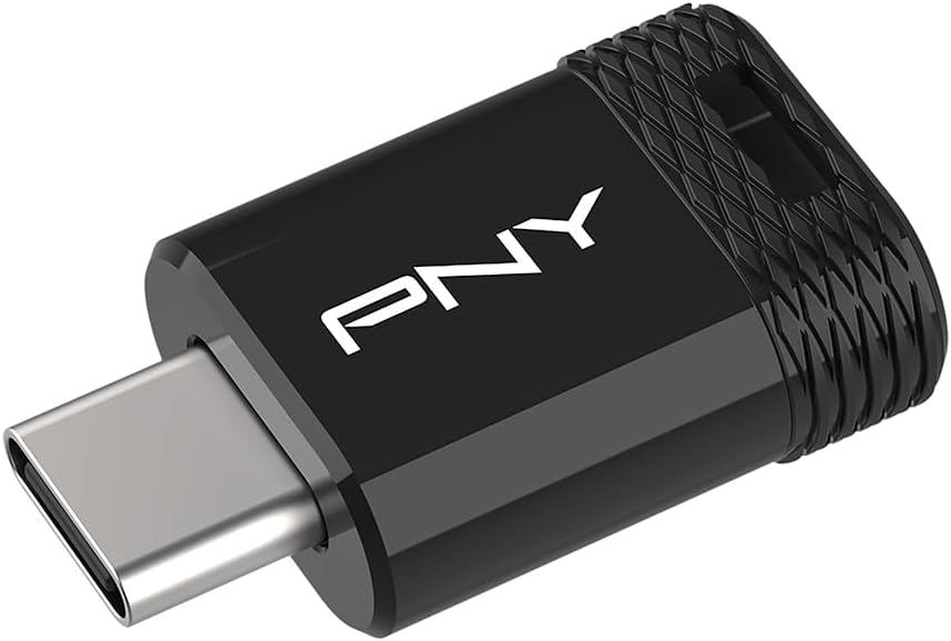 256GB PNY Elite-X Fit Type-C USB 3.2 Flash Drive – Up to 200MB/s Read, Up to 100MB/s Write, Advanced Performance, Convenient Portable Data Storage, Ultra Compact Fit Design, Type-C Connector