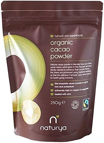 Naturya Organic Cacao Powder - Fairtrade 250g (Pack of 3)
