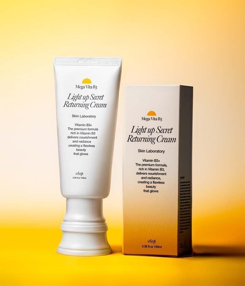 Mega Vita B3 Light up Secret Returning Cream - Vitamin B3 Niacinamide Brightening Hydrating Moisturizer Korean skin care 100ml / 3.38 fl.oz