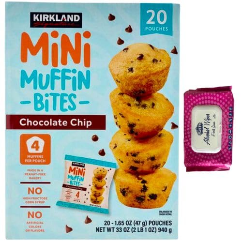 Kirkland Signature Mini Chocolate Chip Muffins, 1.65 oz, 20 Count