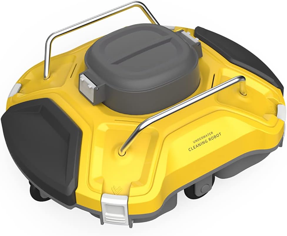 Cordless Robotic Pool Cleaner, Auto-Dock Technology, Automatic Pool Robot Vacuum with 90 Mins Running Time, Rechargeable, for Above-Ground Pools Up to 550 Sq.ft