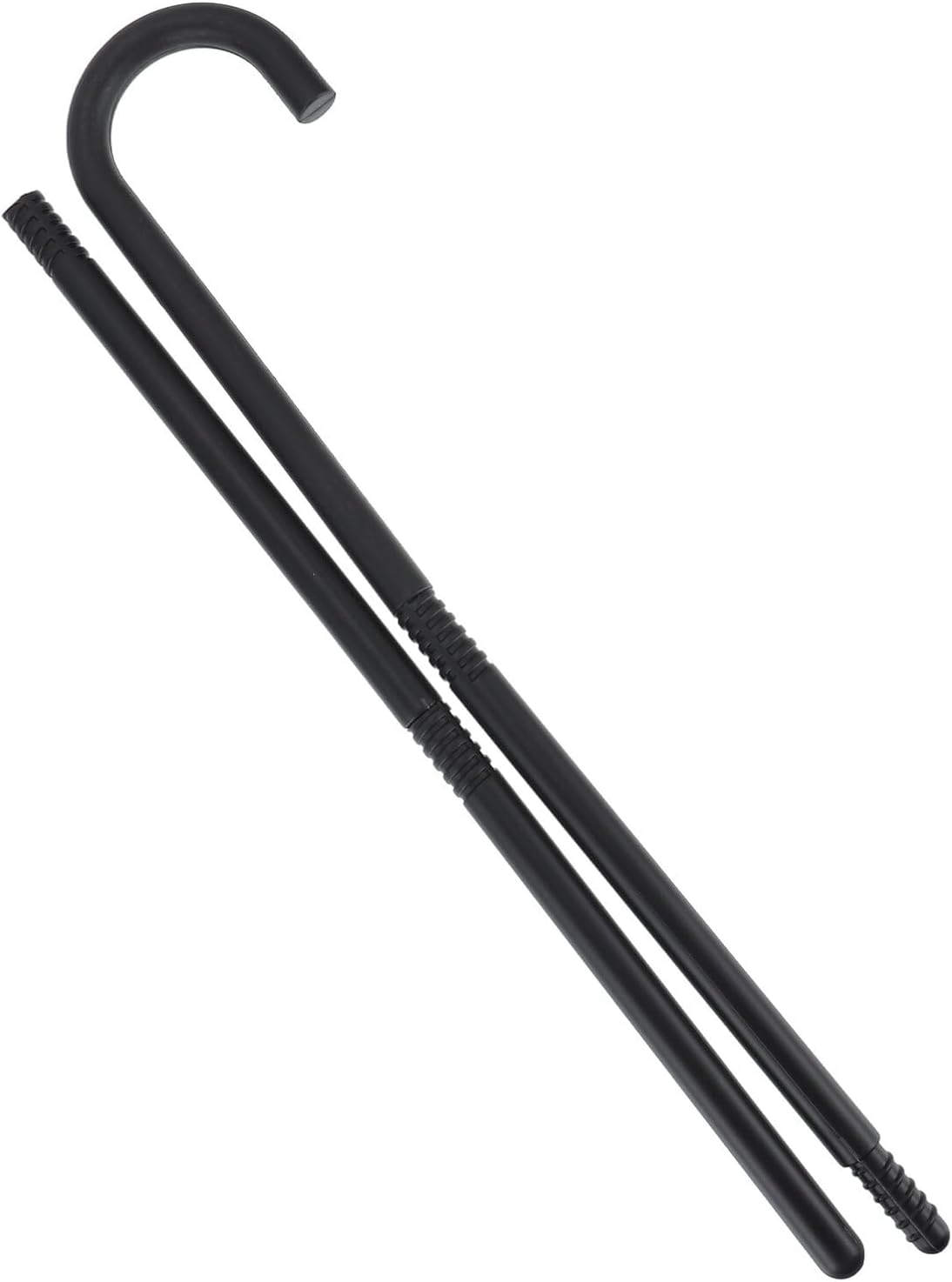 Mobestech Show Theatrical Cane 1920s Black Cane Novelty Dance and Walking Theatrical Canes Plastic Dance Canes Performance Costume Accessories 100cm