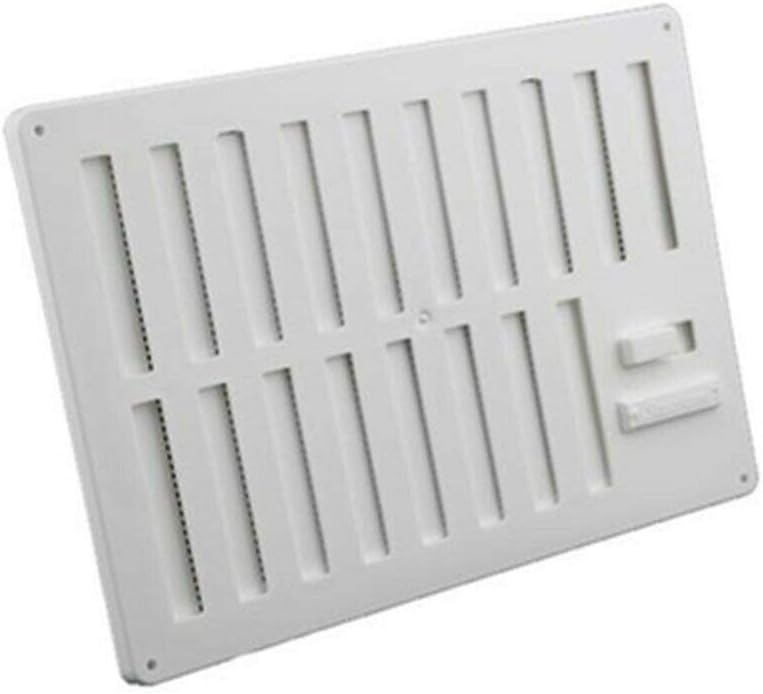 Stadium BM476 White 9 Inch x 6 Inch Hit & Miss Vent & Flyscreen Ventilator