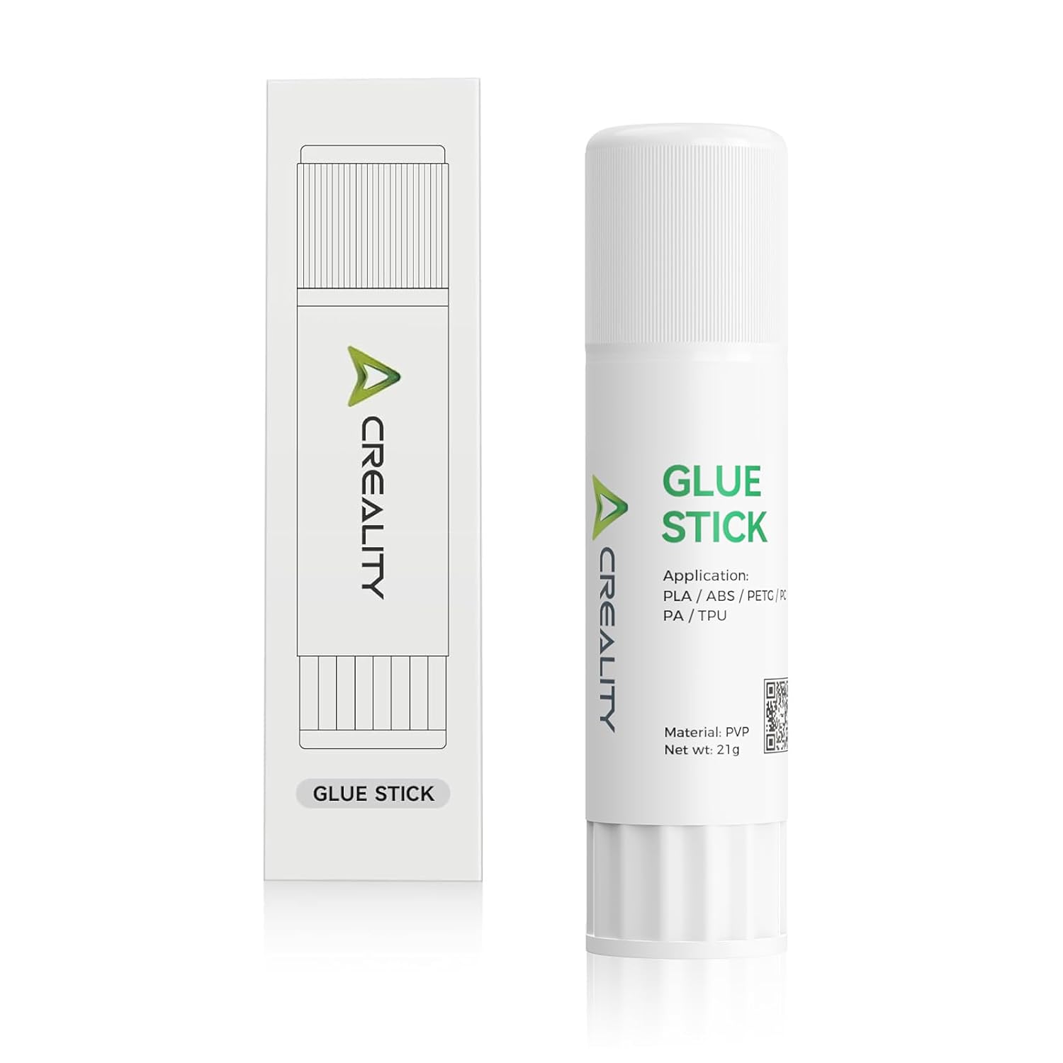 Creality Official 3D Printer Adhesive Stick Warping Reducing Glue Stick for Hot Bed 3D Printer Bed - PVP Solid 3D Print Glue Stick for PLA/ABS/PETG/PC/PA/TPU (Pack of 1)