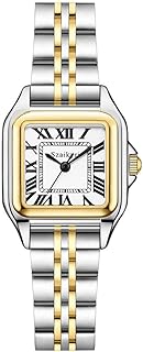 Classic Square Watches for Women with Roman Numerals Ladies Casual Dress Watch