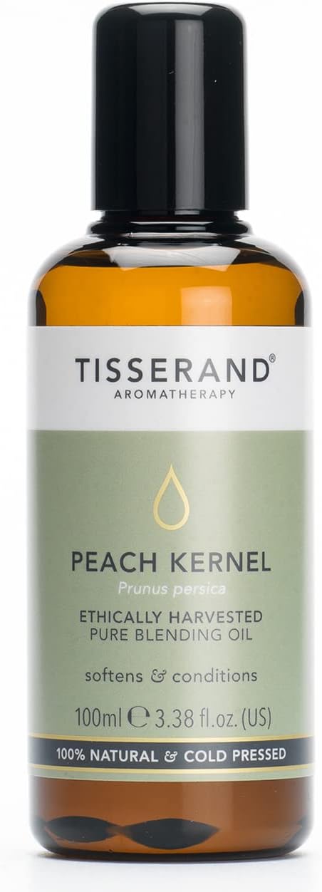 Tisserand Aromatherapy - Peach Kernel Oil - Ethically Harvested Carrier Oil - Face and Body Blending Oil - 100% Natural and Pure Carrier Oil for Essential Oils Mixing