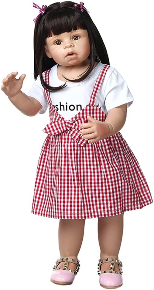 YIHANGG 70CM Reborn Toddler Doll Lifelike Ball Jointed Doll Children Clothes Model Collectible Art Doll Toy Playmate