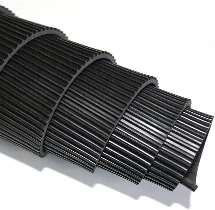 4.5m x 1.3m Rubber Matting Roll | Fine Ribbed Rubber Flooring Mat for Garage Floor, Van, Gym, Shed | Black 3mm Thick Outdoor Indoor Anti Slip Waterproof Sheet