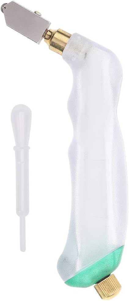 Hyuduo Pistol Grip Oil Feed Glass Cutter Set,Handheld Alloy Automatic Oiling Detachable Tile Mirror Cutting Tool for Cutting Ceramic Tiles Thick Glass,Utility Knife/Cutter