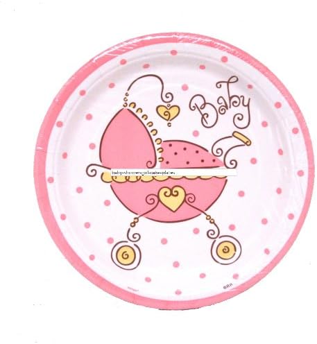 Baby Joy Pink 7" Plates [8]