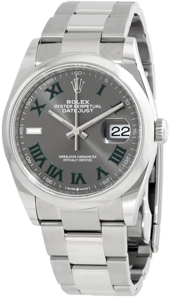 Rolex Datejust 36 Automatic Grey Dial Ladies Watch 126200GYRO
