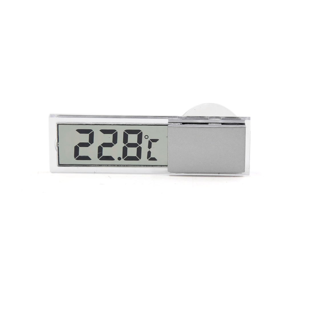 sourcingmap Universal Suction Cup Mount LCD Display Digital Electronic Thermometer for Car