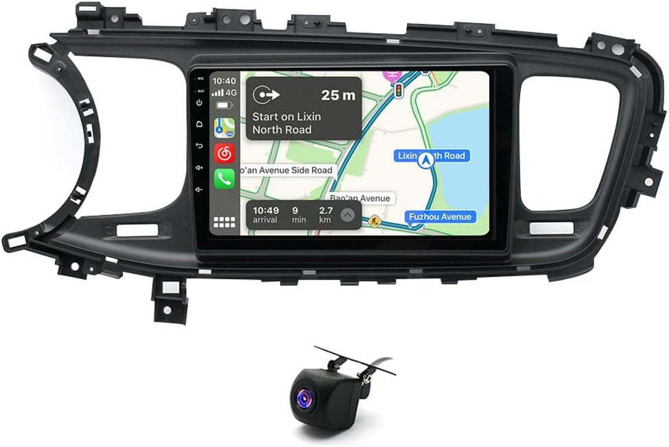 Double Din Car Stereo for 2011-2015 Kia Optima K5 9 Inch Touch Screen Android 13 Car Audio Multimedia Receiver with CarPlay Android Auto GPS Radio Navigation Bluetooth Camera - 2G+32G