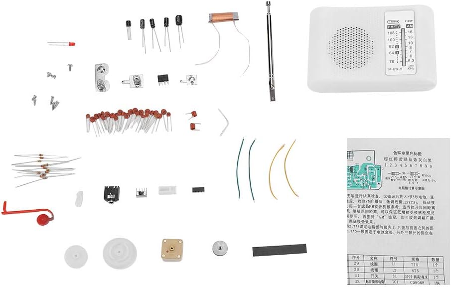 AM Band Radio DIY Kit Radio Assemble Set Electronic Radio DIY Build Your Own DIY Speaker Kit for Radio Hobbyists