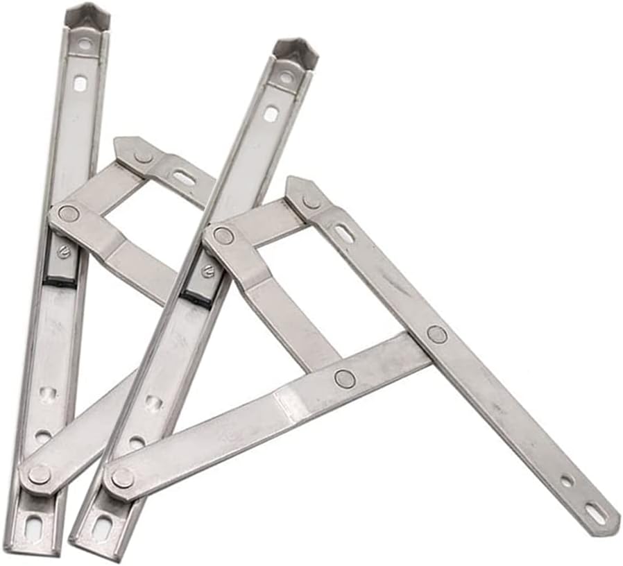 Casement Window Hinges 10-inch Stainless Steel Friction Stay Hinges - 2pcs