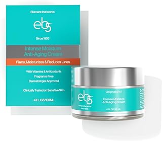 eb5 Intense Moisture Anti Aging Moisturizer Face and Neck Cream- Tone & Tighten Skin with Retinol, Fade Fine Lines and Wrinkles with Vitamin E, A and B5-4oz