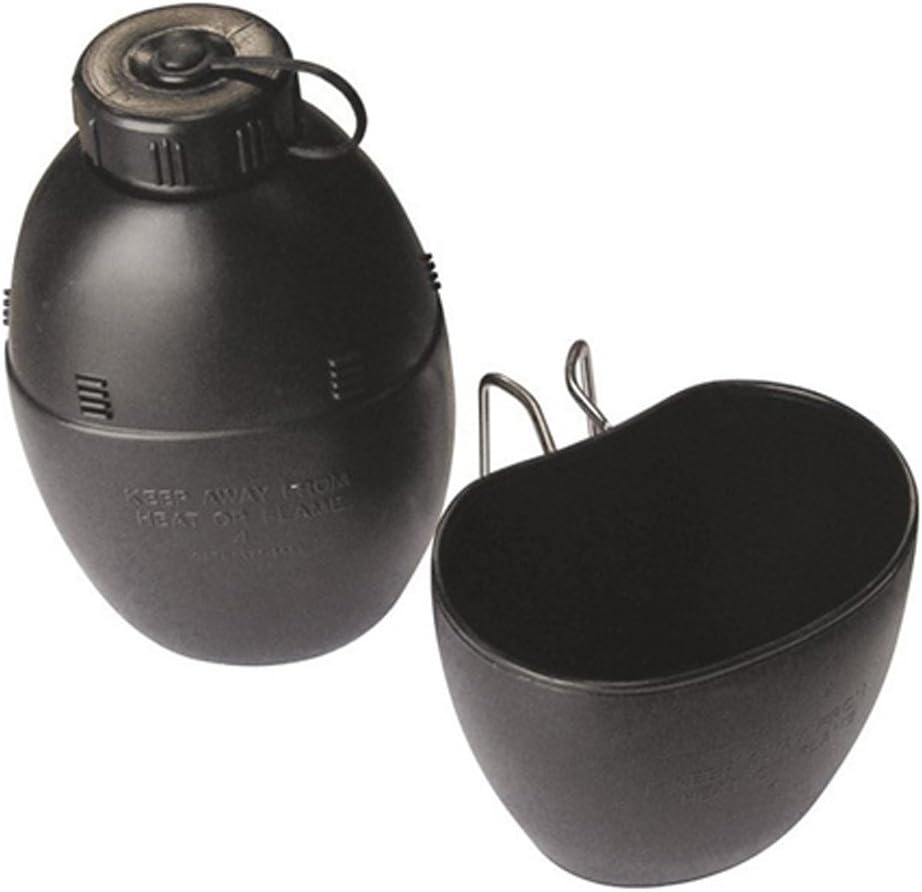 British Army Military 58 Pattern Surplus Water Bottle Hydration & Cup New Black