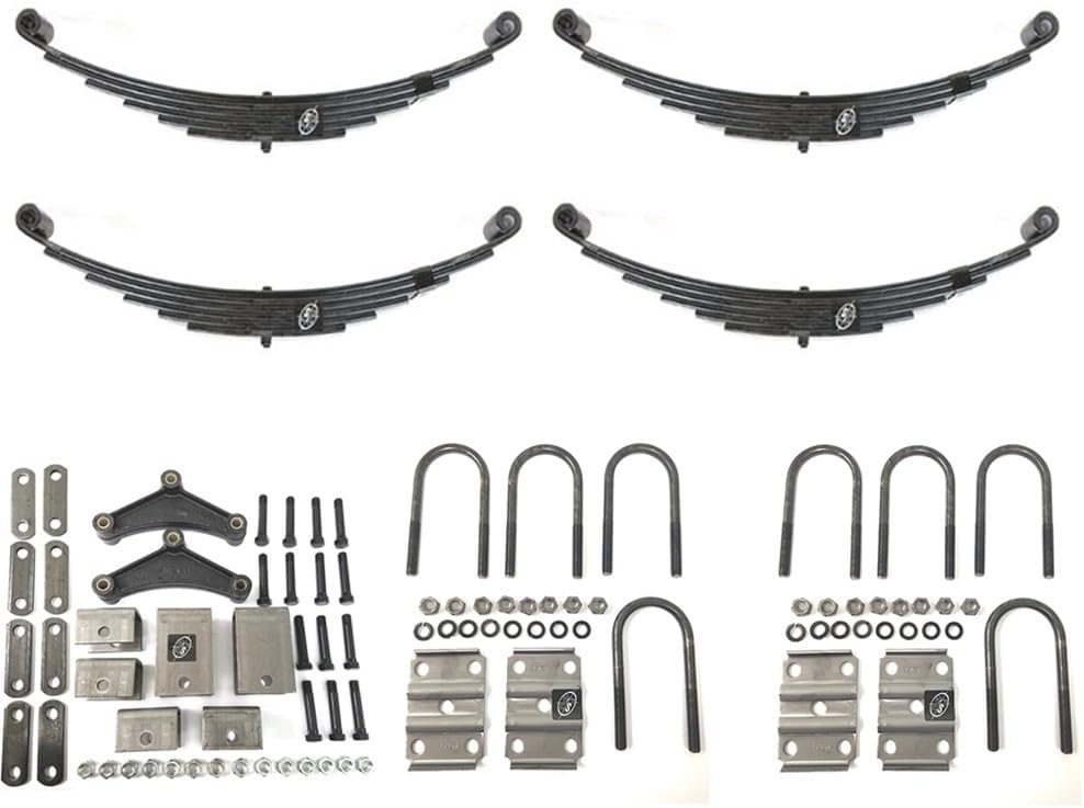 SOUTHWEST WHEEL 7,000 lbs. Double Eye Leaf Spring Tandem Trailer Axle Suspension Kit
