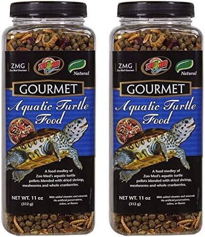 Zoo Med Gourmet Aquatic Turtle Food 11 oz. (Pack of 2)