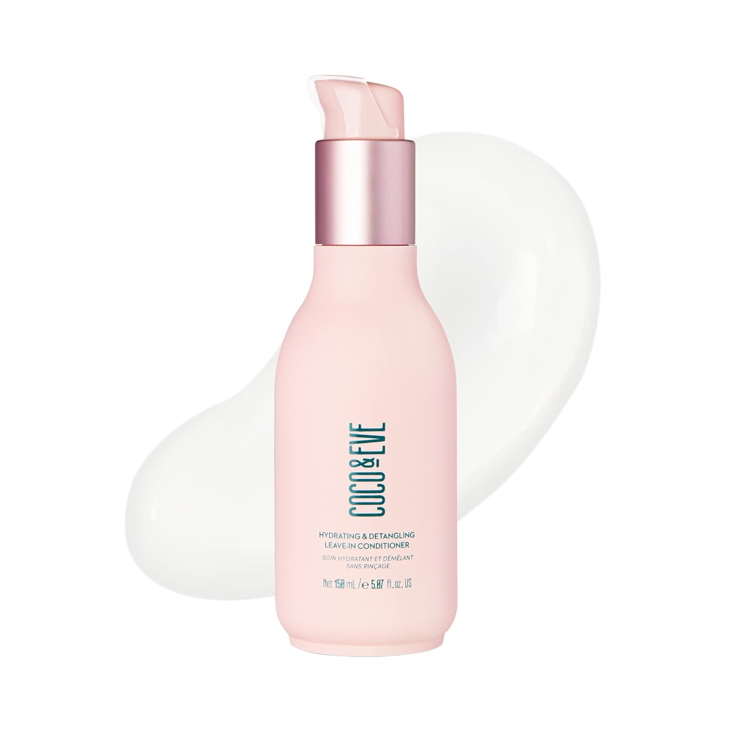 Coco & Eve Hydrating & Detangling Leave-In Conditioner. Coconut, Avocado Oil, Vitamin A & E to Nourish, De-frizz, Detangle, Minimise Breakage & Split Ends. (5.07 fl oz)