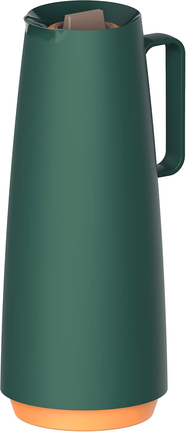 Tramontina Thermal Flask with Interior Glass Container (Green, 1.0l)